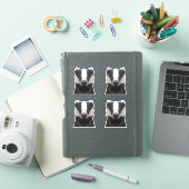 stickers badger géométrique mignon (Couverture iPad)