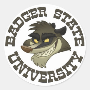 Stickers "Badger State University"