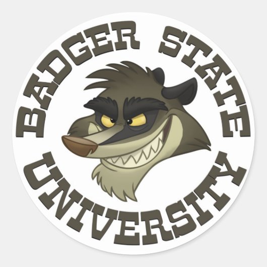 Stickers "Badger State University" (Devant)