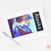 Stickers bagage Vintage voyage Alaska Scrapbook (Enveloppe)