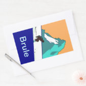 Stickers Bagages Vintage voyage Brule Mtns Ski (Enveloppe)