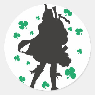 Stickers Bagpiper irlandais