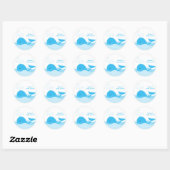 Stickers Baleine Bleue (Feuille)