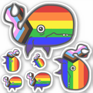 Stickers Baleine Inclus Anxieux mais Fiers