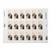 Stickers Balise cadeau de la fenêtre de Noël (Feuille entière)