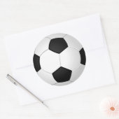Stickers balle de soccer blanc, écriture mains ou  (Enveloppe)
