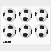 Stickers balle de soccer blanc, écriture mains ou  (Feuille)