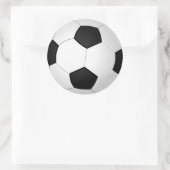 Stickers balle de soccer blanc, écriture mains ou  (Sac)