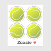stickers balle de tennis (Feuille)