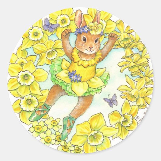 Stickers Ballerina Bunny (Devant)