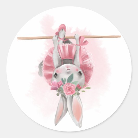 Stickers Ballerina Floral Bunny (Devant)