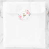 Stickers Ballerina Floral et Or (Sac)