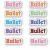 Stickers Ballet (Devant)