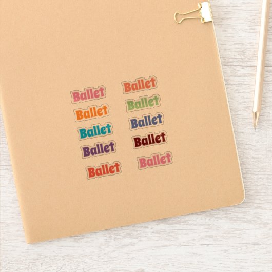 Stickers Ballet (Carnet)