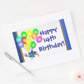 Stickers Ballons d'anniversaire colorés (Enveloppe)