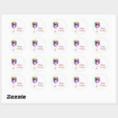 Stickers Ballons d'anniversaire heureux (Feuille)