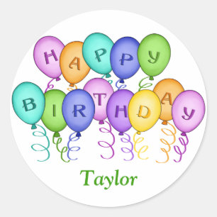 Stickers Ballons d'anniversaire heureux
