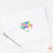Stickers Ballons d'anniversaire heureux (Enveloppe)