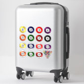 Stickers - Ballons de piscine (Sur valise)