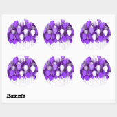 Stickers Ballons violets et joints d'enveloppe (Feuille)