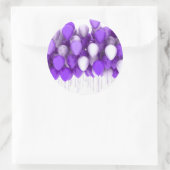 Stickers Ballons violets et joints d'enveloppe (Sac)