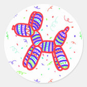 Stickers Balloon Dogs Party (Devant)
