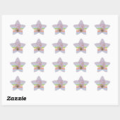 Stickers Balloon Mouse violet 3e Anniversaire Star (Feuille)