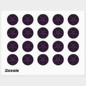 Stickers Baphomet Noir/Violet (Feuille)