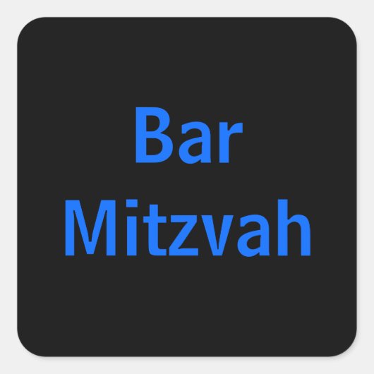 stickers Bar Mitzvah (Devant)