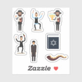 Stickers Bar mitzvah (Feuille)