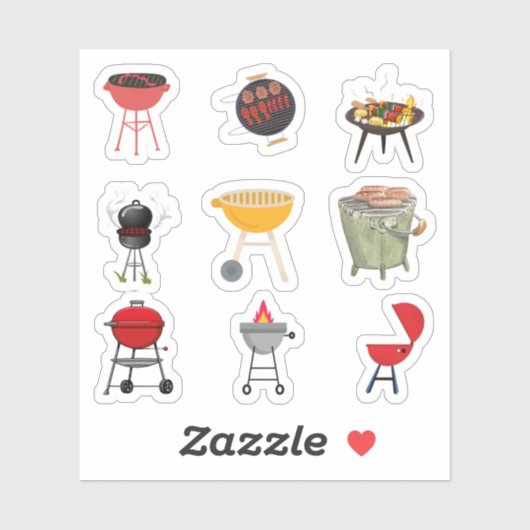 Stickers Barbecue (Feuille)