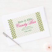 Stickers Barre de bonbons vert et blanc (Enveloppe)