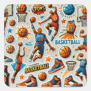 Stickers basketbal spooky Halloween
