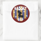 Stickers Basset papa (Sac)