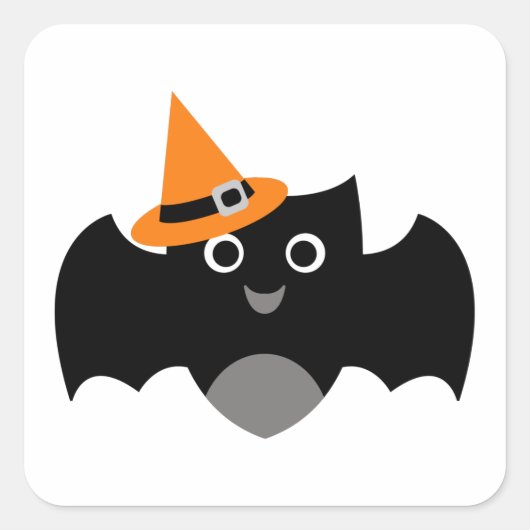 Stickers Bat Hallloween personnalisables (Devant)