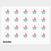 Stickers "Bateau" personnalisés (Feuille)