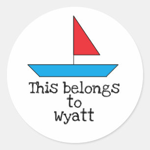 Stickers "Bateau" personnalisés