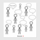 Stickers Bâtons et Bulles (Feuille)