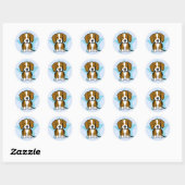 Stickers Beagle Kawaii Star (Feuille)