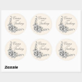 Stickers beauté baroque (Feuille)