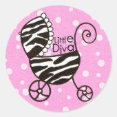 stickers bébé "Little Diva" (Devant)