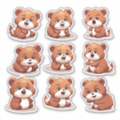 stickers bébé Red Pandas (Devant)