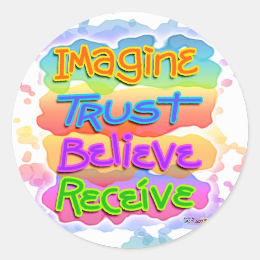 Stickers - Believe Pop Art (Devant)