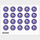 Stickers Bells Bear Blue and Gold (Feuille)