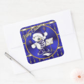 Stickers Bells Bear Blue and Gold (Enveloppe)
