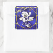 Stickers Bells Bear Blue and Gold (Sac)