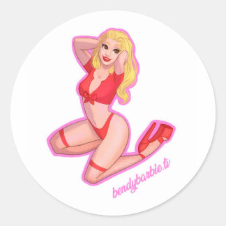 Stickers BendyBarbie Cartoon