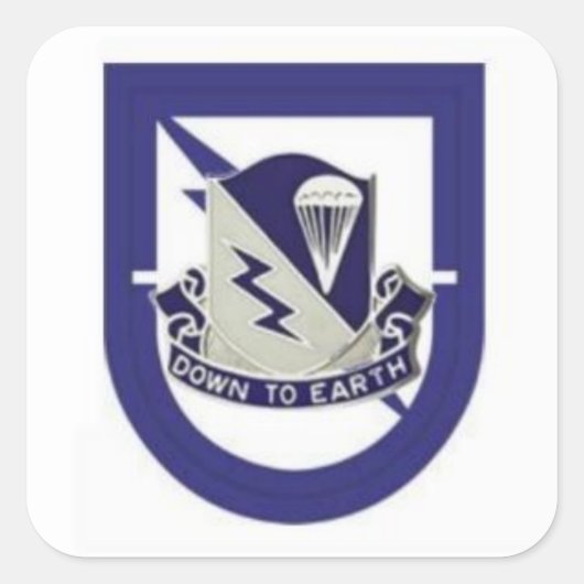 Stickers Beret Flash/DUI 1st Bn 507th Infantry (Devant)