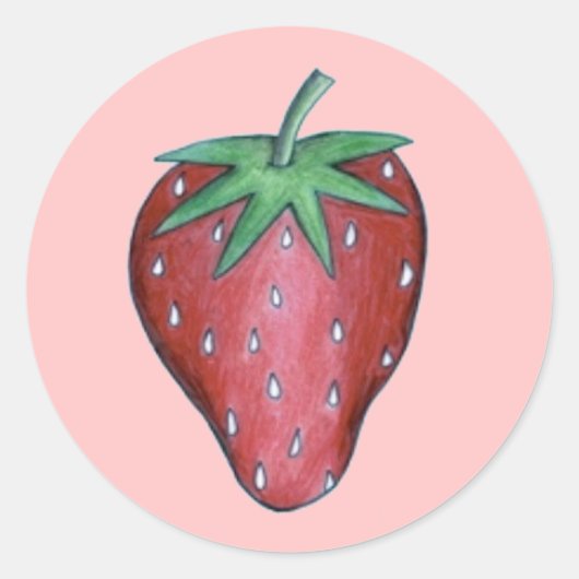 Stickers Berry aux fraises rouges (Devant)