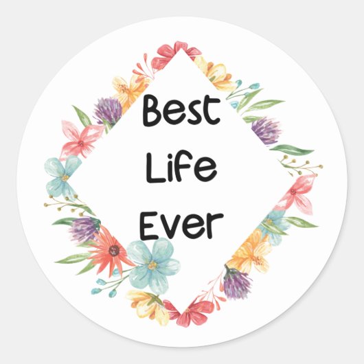 Stickers Best Life Ever (Devant)